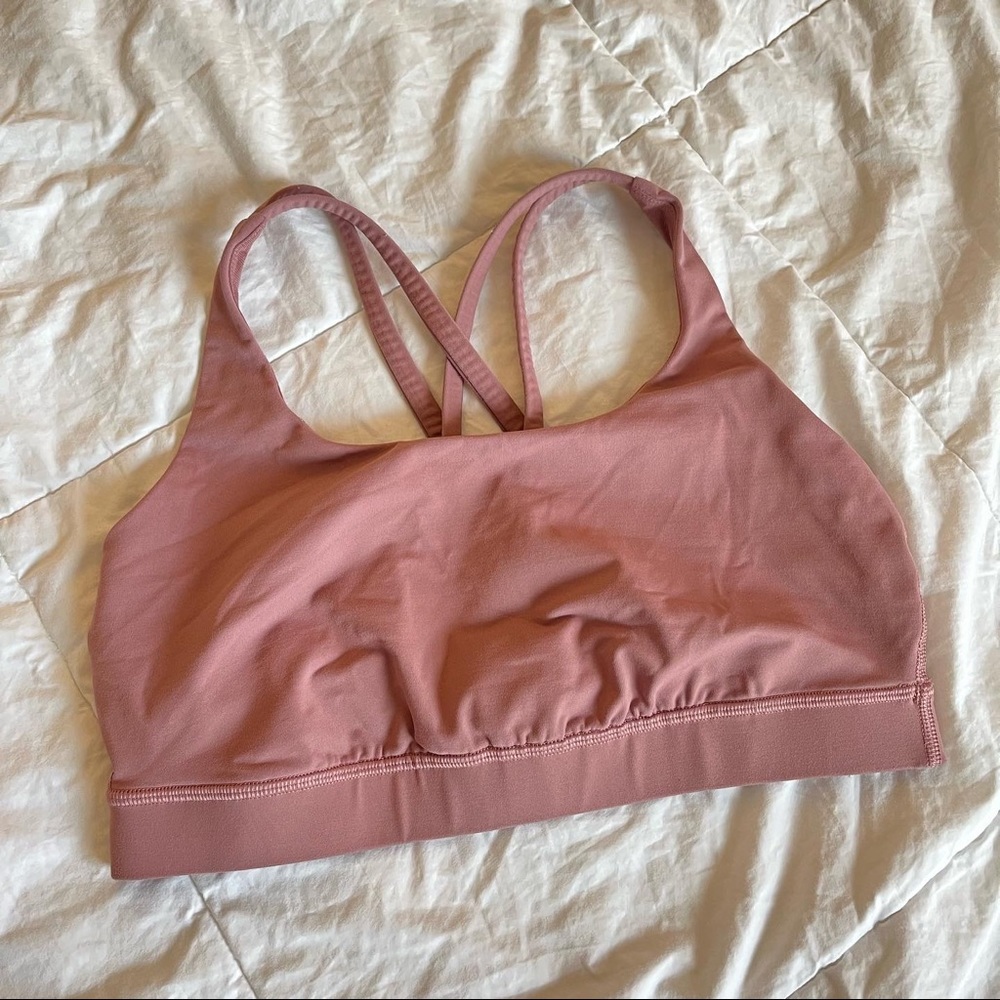 Lululemon energy bra mauve